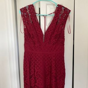 Red boutique dress